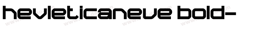 hevleticaneue bold字体转换